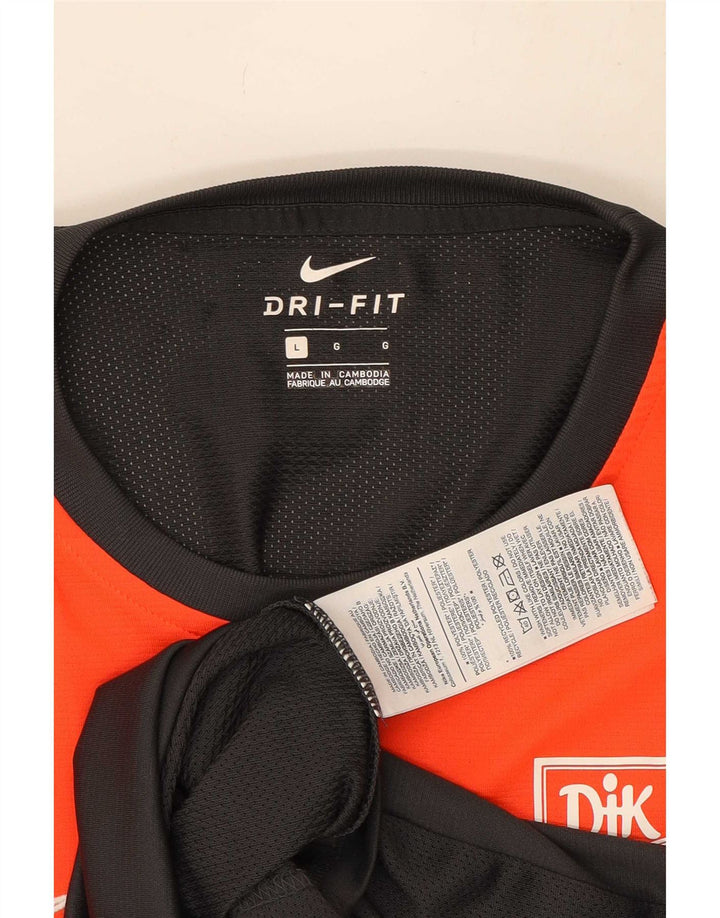 Camiseta Nike Masculina Dri Fit Graphic Top Grande Cinza Colorblock Poliéster