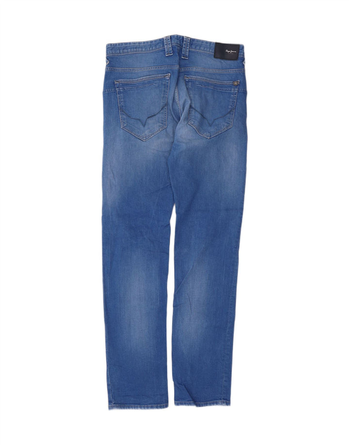 PEPE Jeans Masculino Regular Fit Slim Jeans W32 L34 Azul Algodão