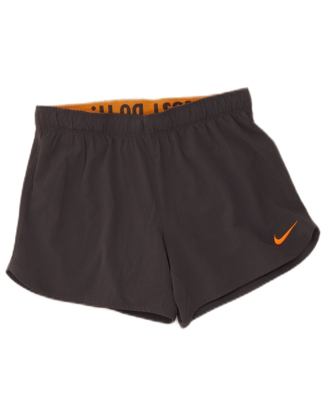 Shorts esportivos femininos NIKE Dri Fit UK 6 XS cinza poliéster