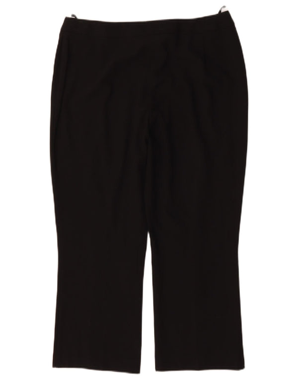 Calças cortadas femininas Marks & Spencer UK 14 médio W30 L23 pretas