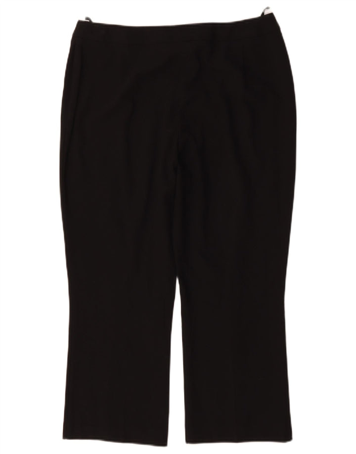 Calças cortadas femininas Marks & Spencer UK 14 médio W30 L23 pretas