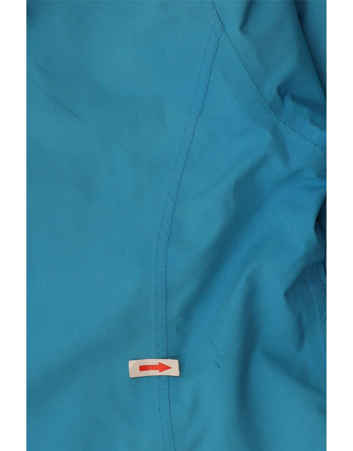 Jaqueta de chuva com capuz feminina Schoffel UK 10 poliéster azul pequeno