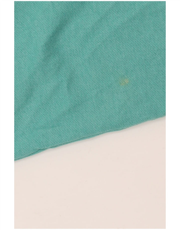 Suéter feminino oversized IZOD Reino Unido 18 XL algodão turquesa