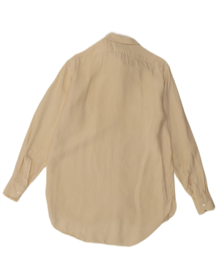 Camisa masculina vintage amarela média