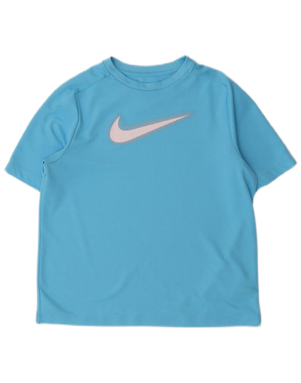Camiseta Nike Boys Dri Fit Graphic Top 13-14 Anos XL Azul Poliéster