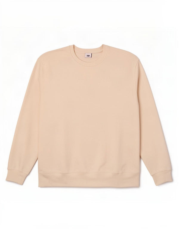 Zara Mens Sweatshirt Jumper Large White