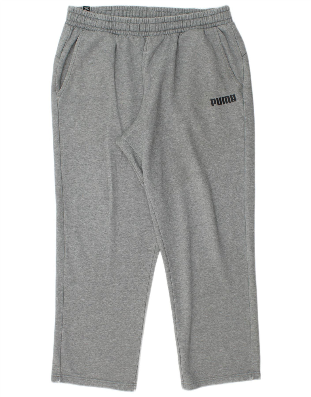 Calça de treino masculina Puma XL cinza manchada