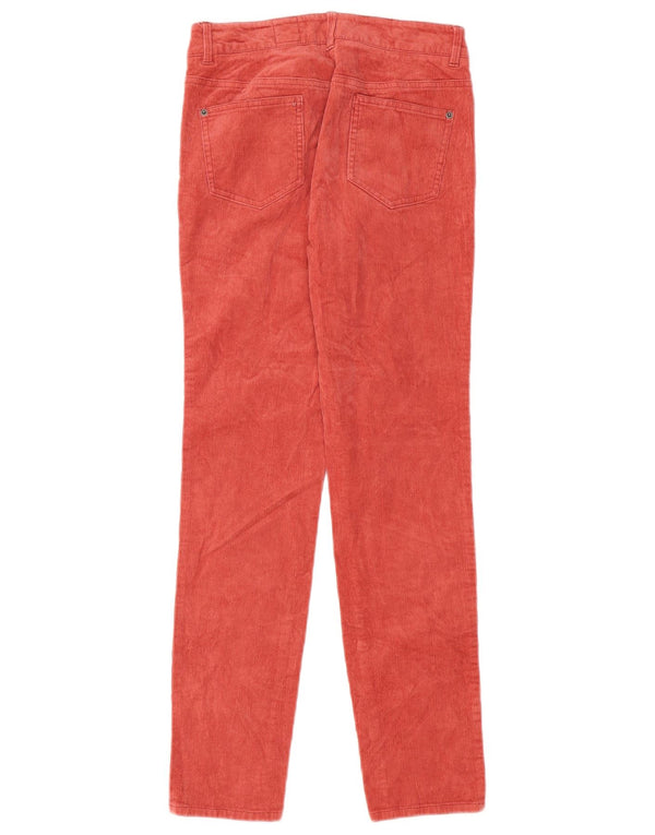White Stuff Womens Slim Corduroy Trousers UK 8 Small W28 L29 Red Cotton