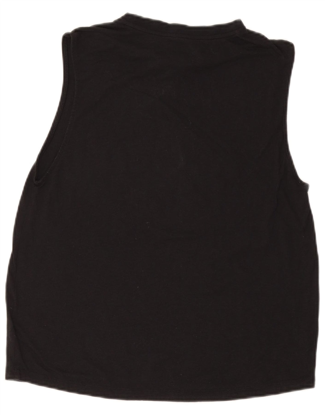 ADIDAS Womens Graphic Vest Top UK 12/14 Médio Preto Poliéster
