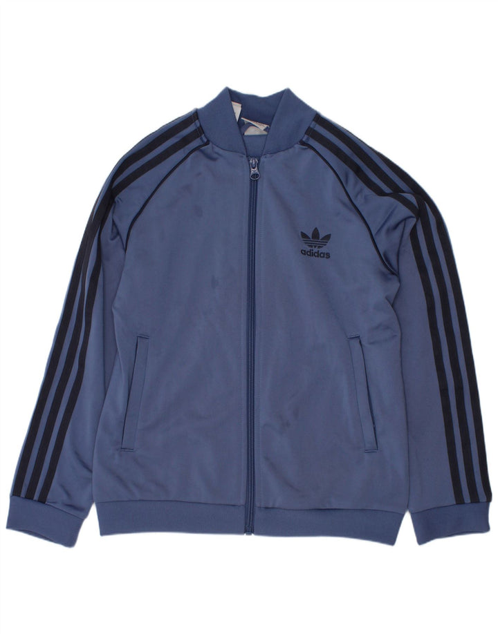 Jaqueta Adidas Meninos Treino Top 9-10 Anos Azul Poliéster