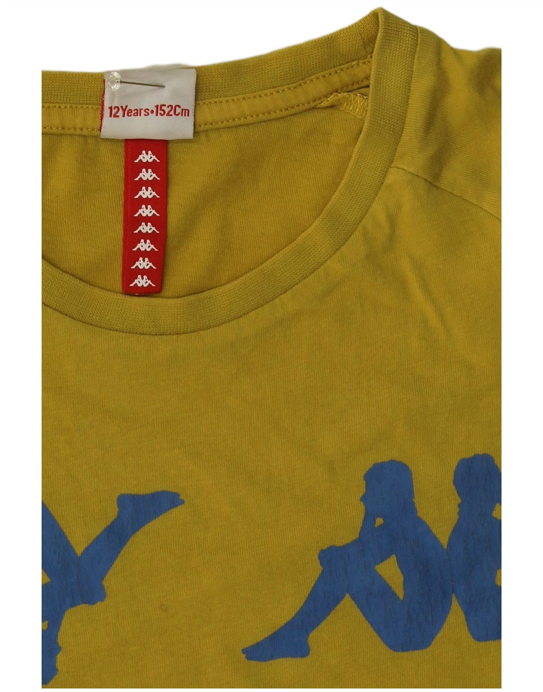 Top Kappa Boys Graphic T-Shirt 11-12 Anos Amarelo