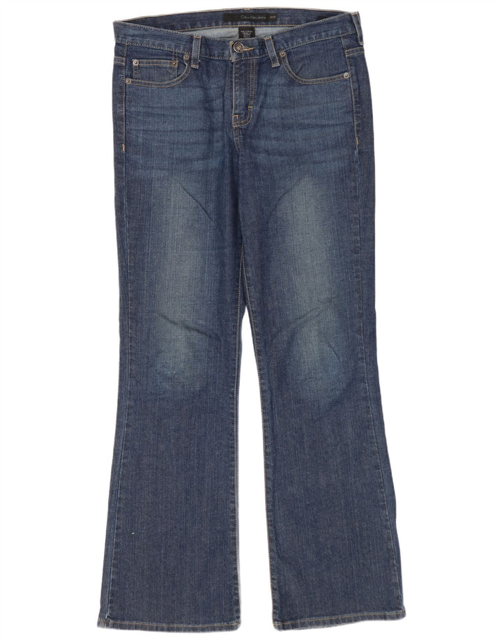 Calça jeans feminina CALVIN KLEIN US 10 grande W30 L32 algodão azul