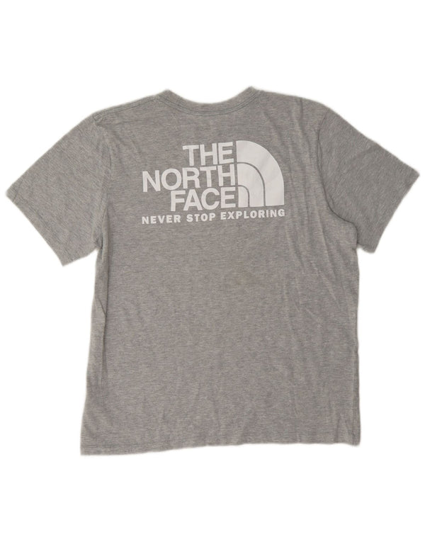Camiseta gráfica feminina The North Face UK 16 grande algodão cinza