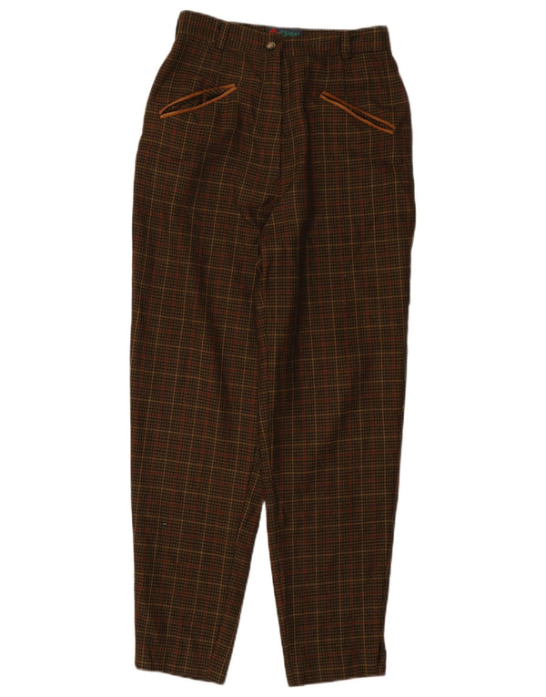 Calça casual feminina vintage de cintura alta IT 42 Médio W26 L27 Cáqui