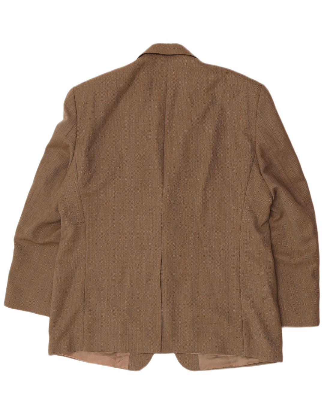 Jaqueta Blazer Regular Masculina Ralph Lauren Reino Unido 44 2XL Espinha de Peixe Marrom