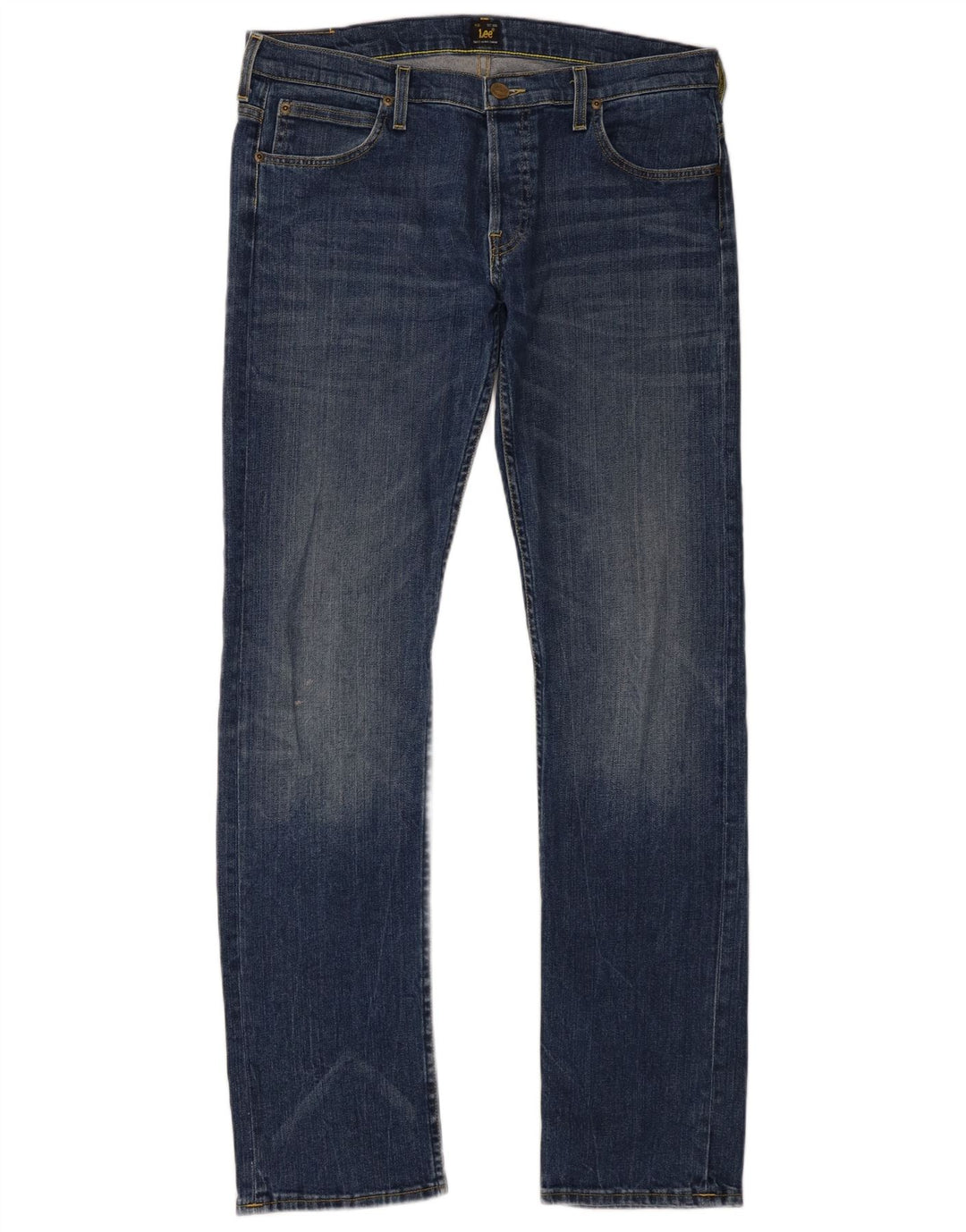 Lee Mens Powell Slim Jeans W34 L34 Azul Marinho Algodão