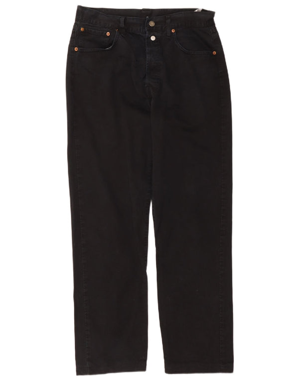 Replay Jeans reto masculino W33 L32 algodão preto