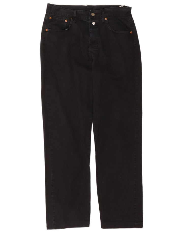 Replay Jeans reto masculino W33 L32 algodão preto