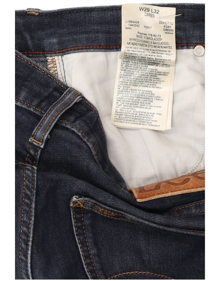 Lee Mens Daren Slim Jeans W29 L32 Azul Marinho Algodão