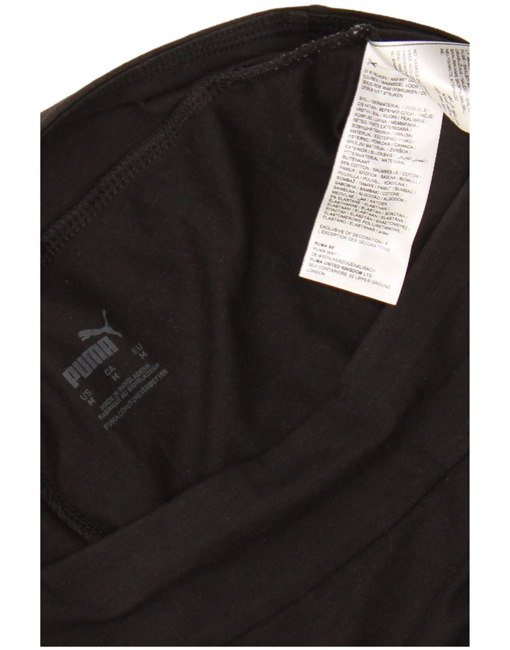 Leggings Puma Feminino UK 12 Médio Algodão Preto