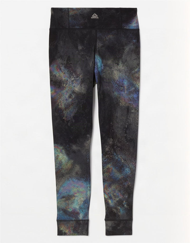 Leggings Reebok Feminino Abstract Pattern UK 8/10 Pequenas Esportes Multicoloridas