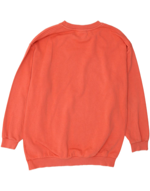 Nike Girls Oversized Sweatshirt Jumper 13-14 Anos XL Laranja Algodão