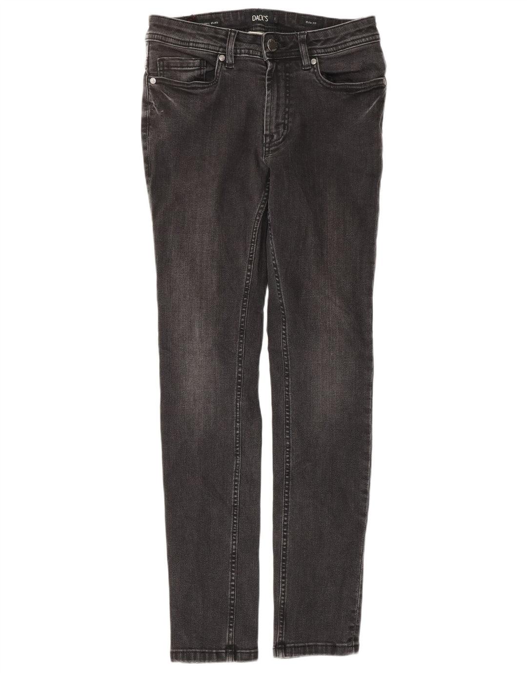 DACK'S Jeans Slim Feminino IT 44 Médio W28 L30 Algodão Cinza