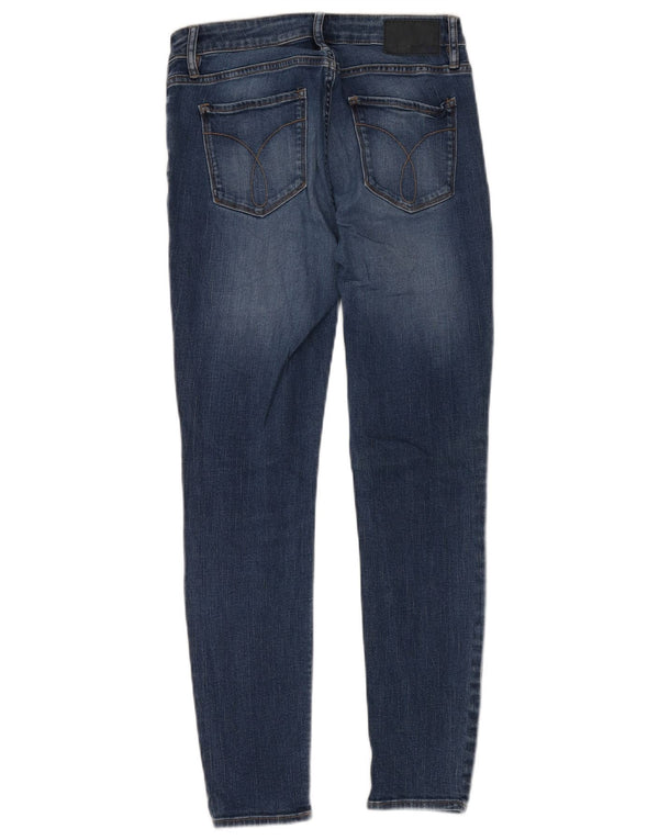CALVIN KLEIN Womens Legging Skinny Jeans W28 L29 Blue Cotton