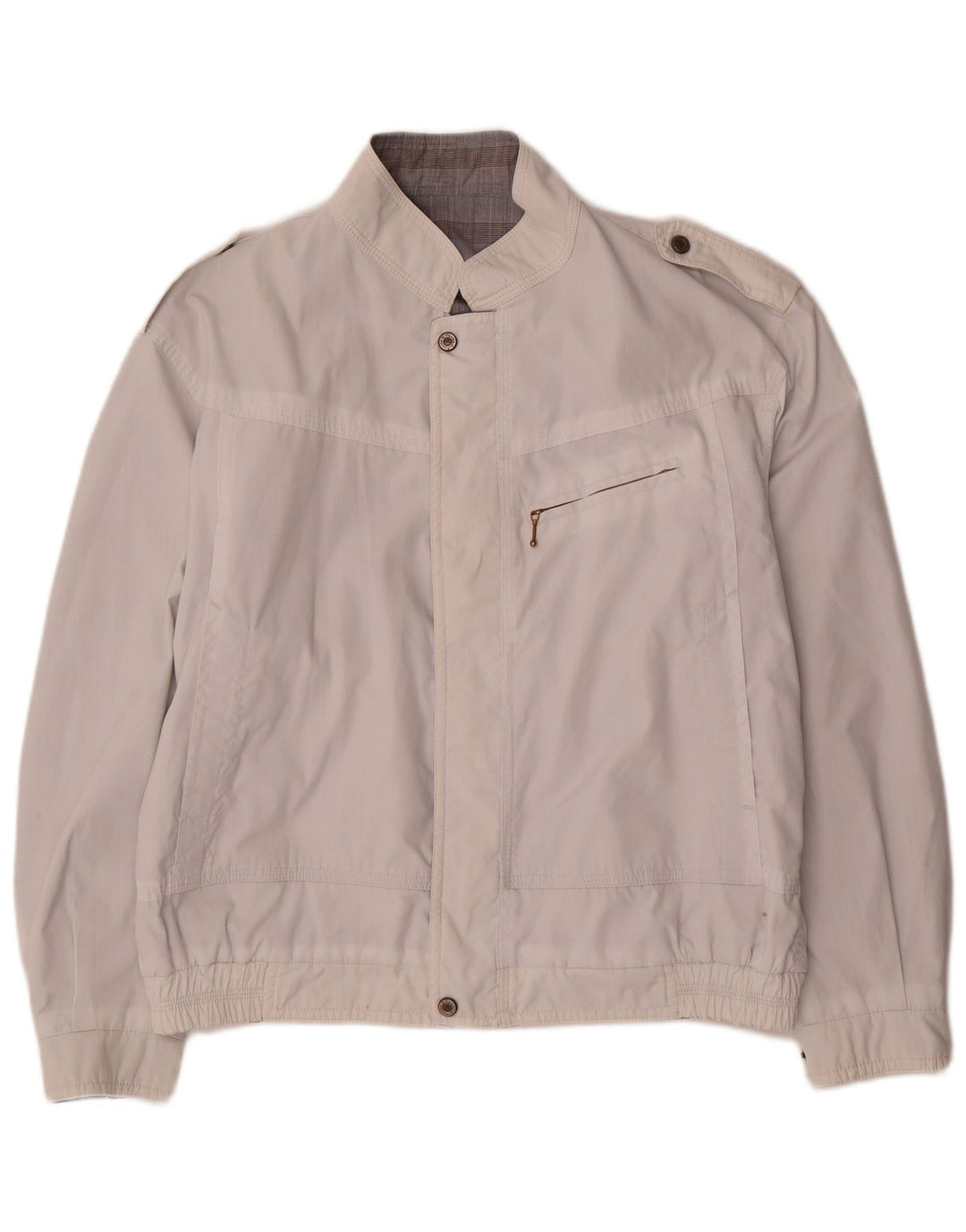 Jaqueta reversível militar masculina Faciba IT 50 poliéster branco grande