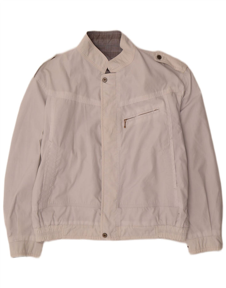 Jaqueta reversível militar masculina Faciba IT 50 poliéster branco grande