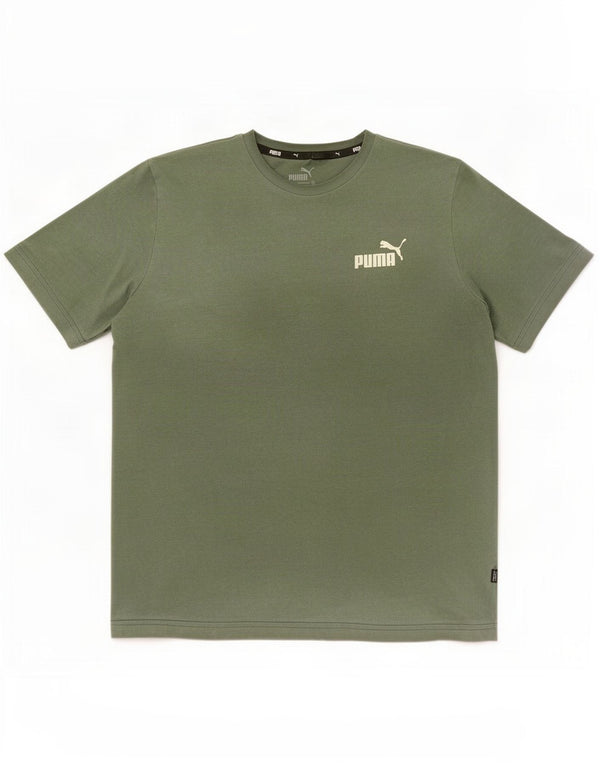 Camiseta feminina Puma UK 14 algodão cáqui médio