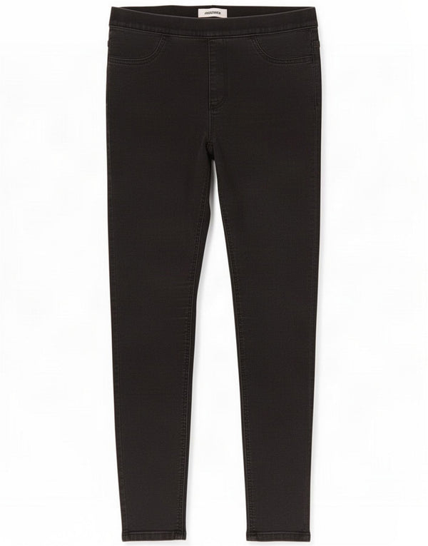 Marks & Spencer Womens Jegging Jeans UK 14 Médio W30 L24 Algodão Preto