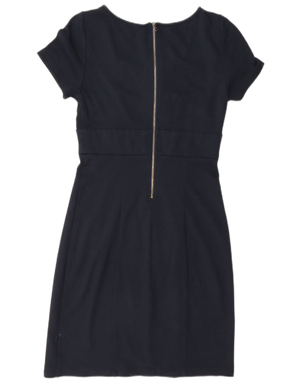 Max&Co. Vestido bainha feminino UK 12 médio azul marinho