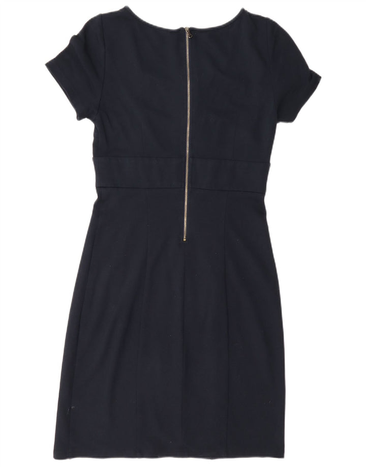 Max&Co. Vestido bainha feminino UK 12 médio azul marinho