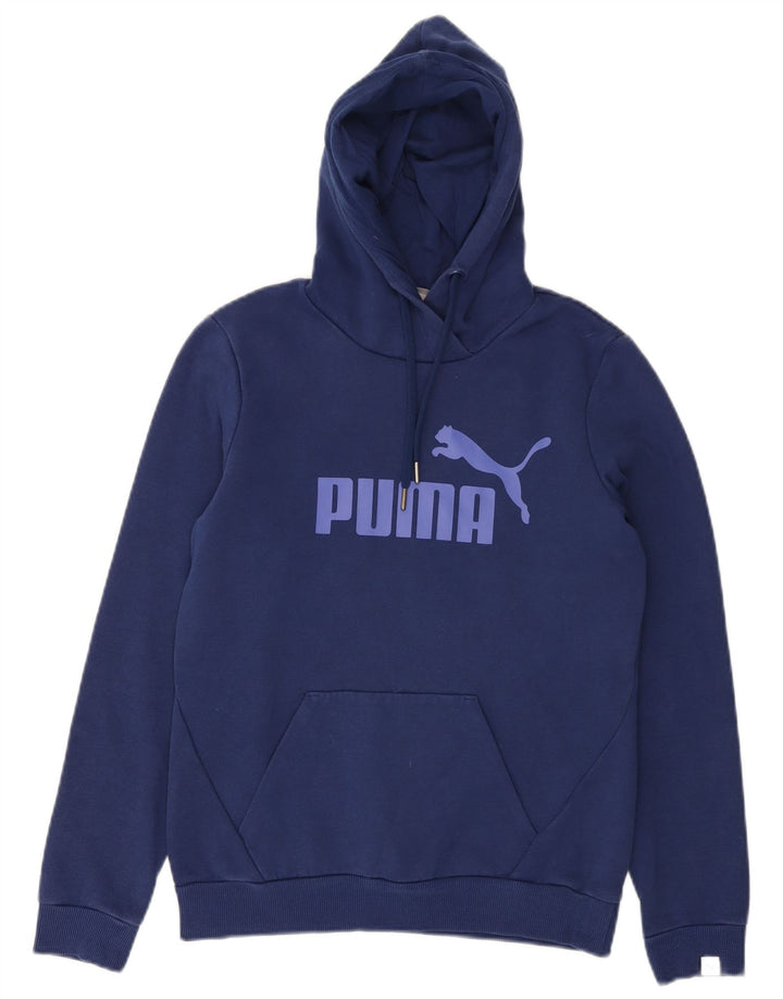 Jumper com capuz gráfico feminino PUMA UK 10 pequeno azul marinho