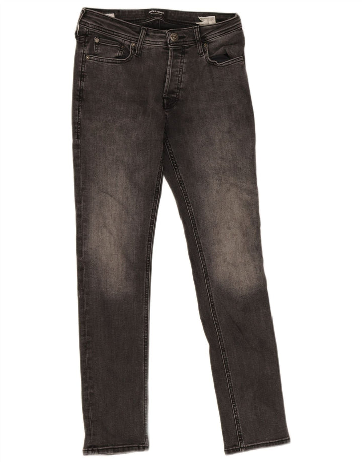 Jeans masculinos Jack & Jones Slim W29 L30 algodão cinza