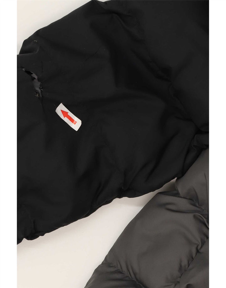 Casaco acolchoado com capuz Adidas Boys 13-14 anos cinzento colorblock