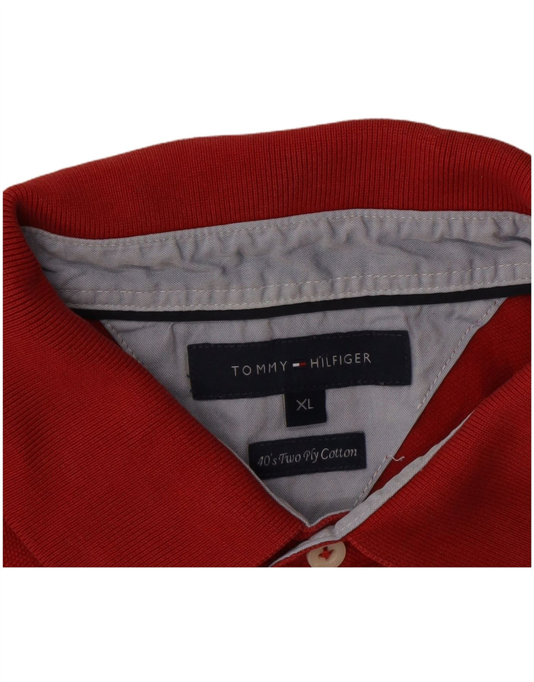 Camisa polo masculina TOMMY HILFIGER XL vermelha
