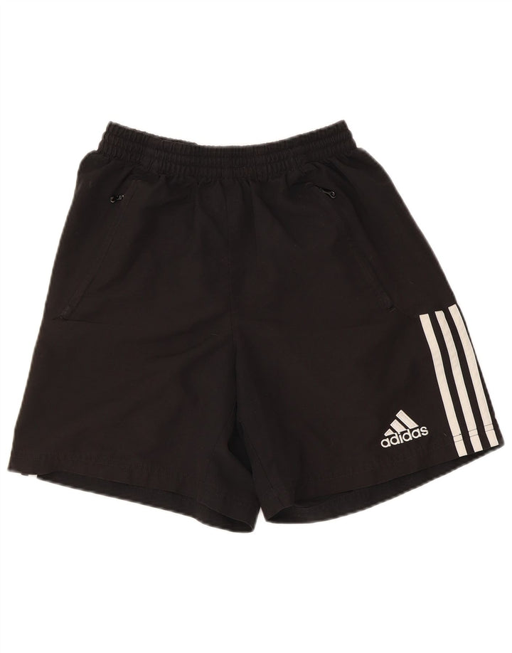 Shorts esportivos femininos Adidas UK 12 médio preto colorblock poliéster