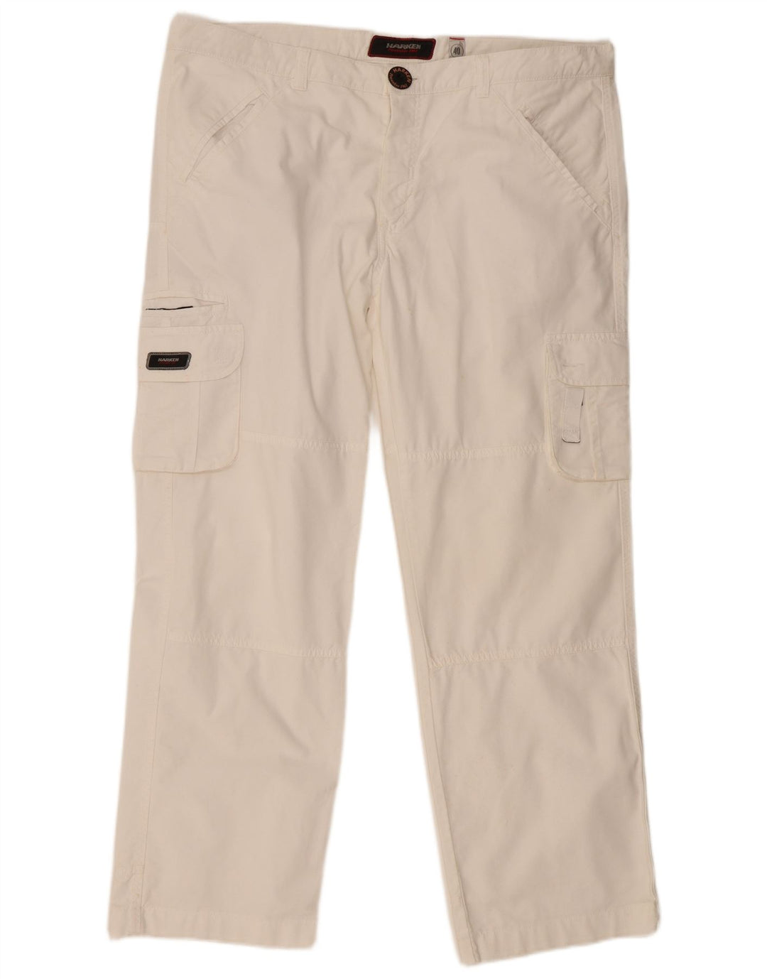 Calça cargo reta masculina VINTAGE W40 L32 algodão branco