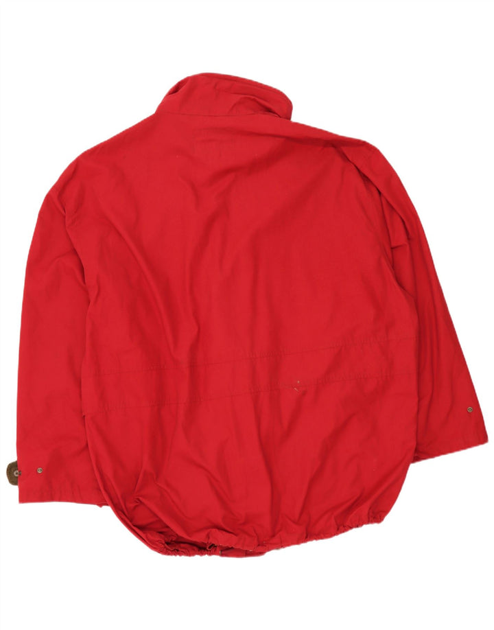 Jaqueta utilitária oversized masculina Diadora UK 42 XL poliéster vermelho