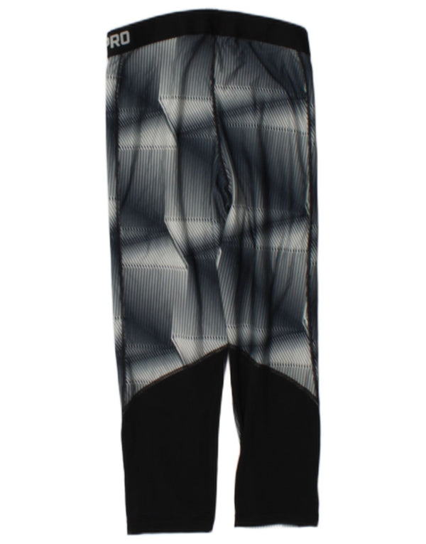 Leggings Nike Dri Fit Capri UK 12 Médio Cinza Geométrico Poliéster