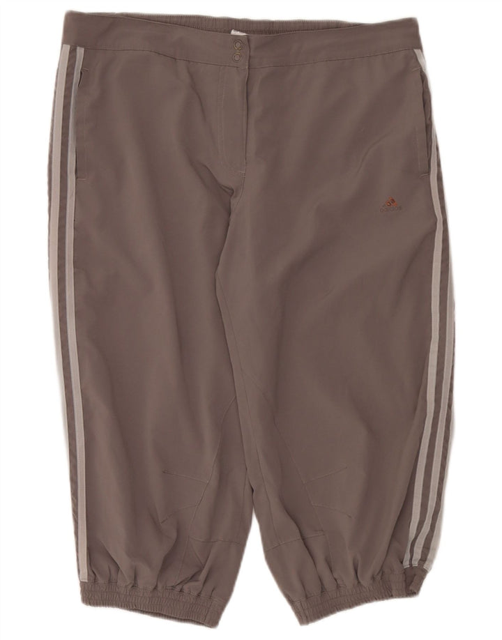 Adidas Womens Climalite Bermuda Sport Shorts UK 12 Medium Grey