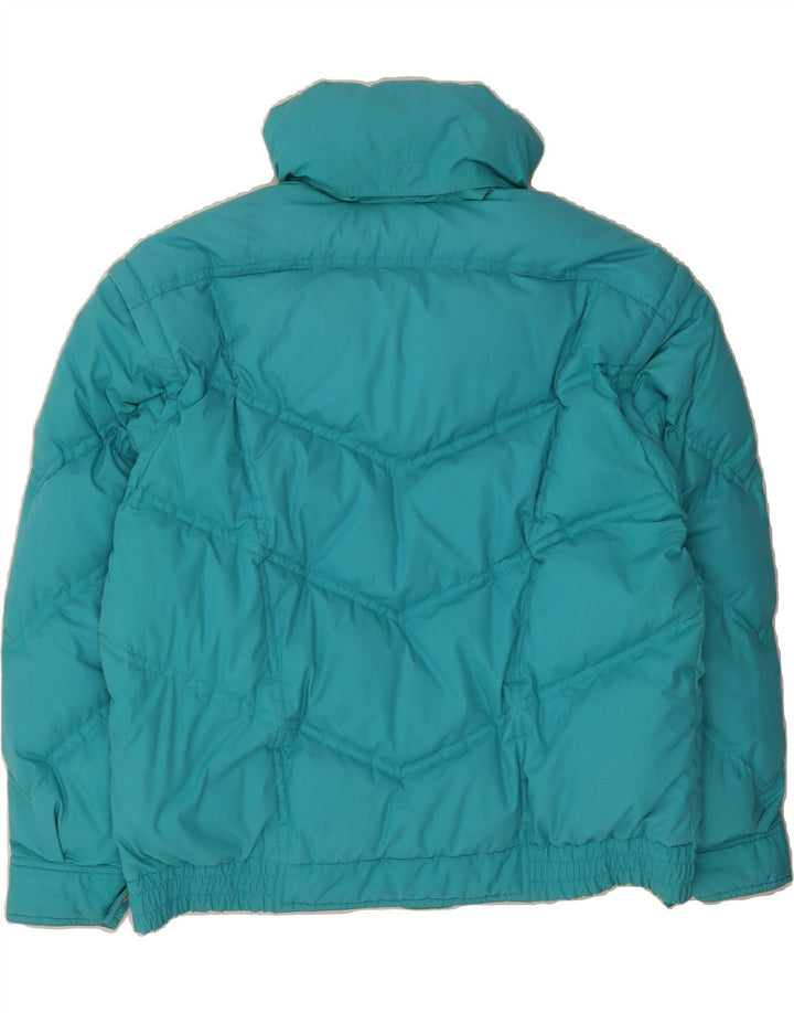 ELHO Womens Oversized Padded Jacket EU 42 Large Blue Polyester Vintage Elho and Second-Hand Elho from Messina Hembry 