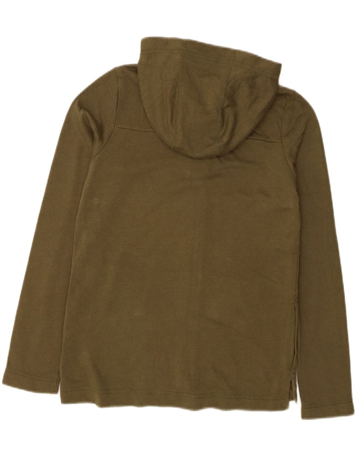 HURLEY Mens Zip Hoodie Sweater XS Khaki Cotton Vintage Hurley and Second-Hand Hurley from Messina Hembry 