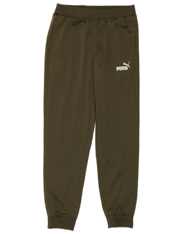 Calça de treino masculina Puma Joggers médio cáqui poliéster
