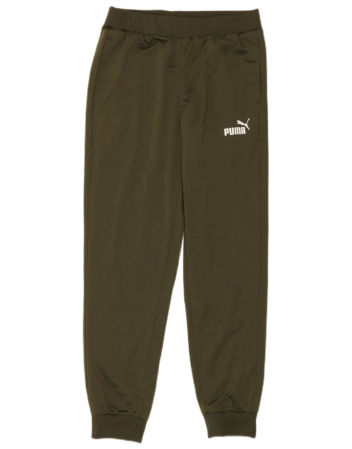 Calça de treino masculina Puma Joggers médio cáqui poliéster