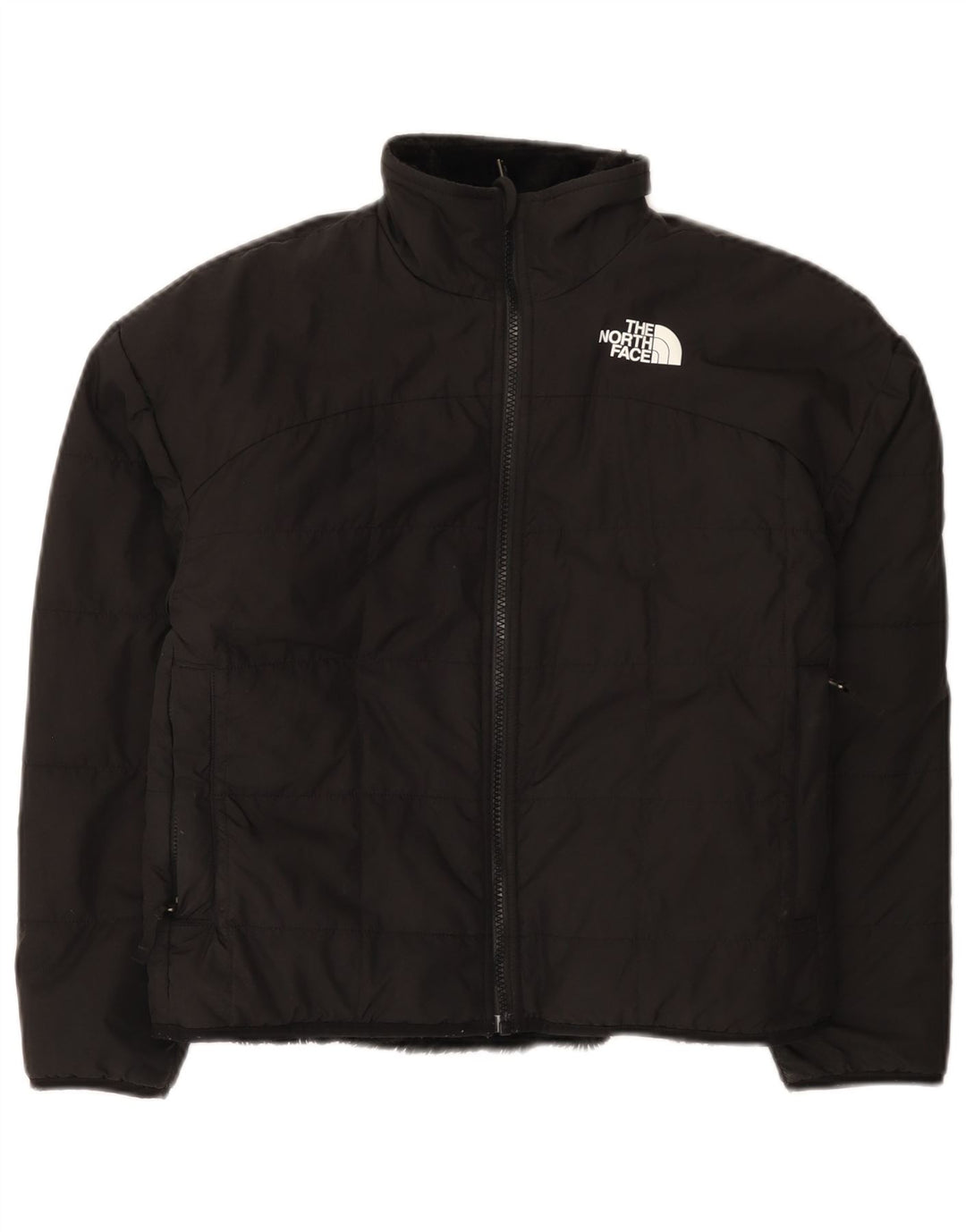 Casaco acolchoado reversível The North Face Girls 11-12 anos grande preto