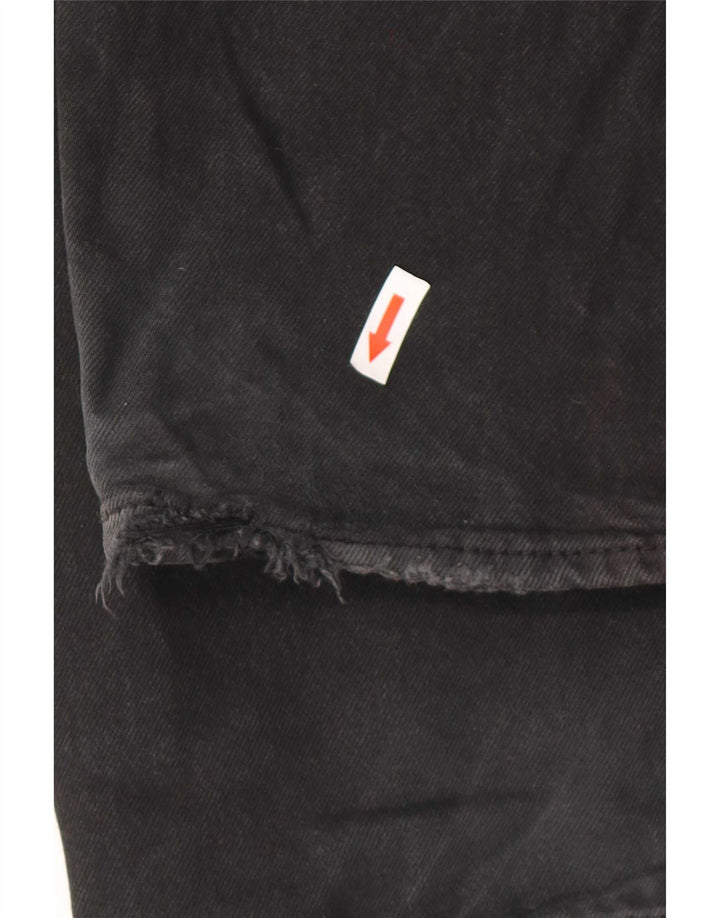 Jeans retos masculinos Levi's W36 L32 algodão preto