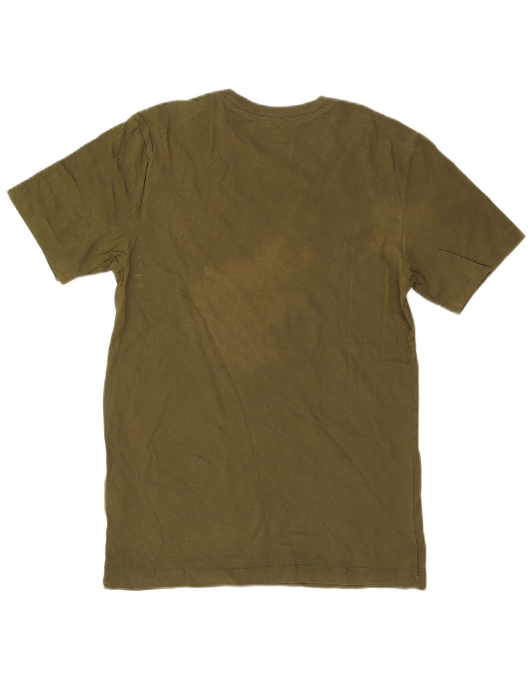 Camiseta Nike masculina gráfica Top pequeno algodão cáqui